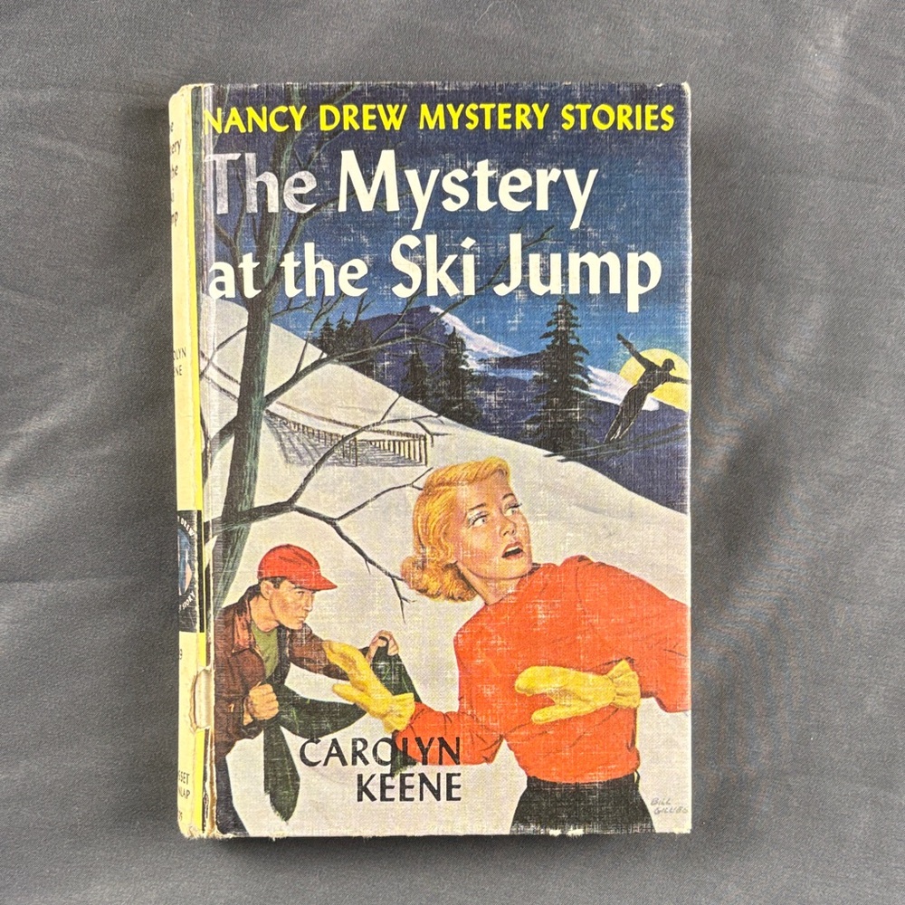 1952 Nancy Drew The Mystery at the Ski Jump Hard Cover Book